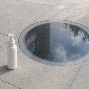 Anti condensation coating for well glass